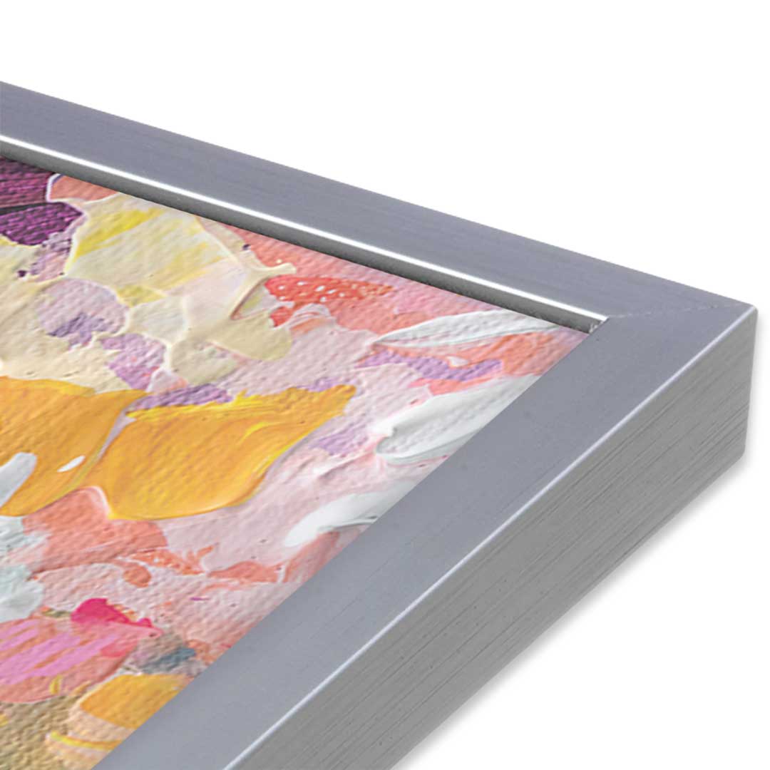 [Color:Polished Chrome], Picture of art in a Polished Chrome frame at an angle
