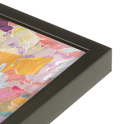 [Color:Satin Black], Picture of art in a Satin Black frame at an angle