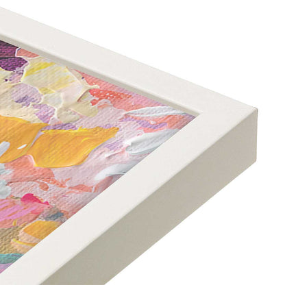 [Color:Opaque White], Picture of art in a Opaque White frame at an angle