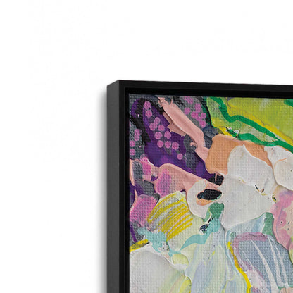 [Color:Satin Black], Picture of art in a Satin Black frame at an angle