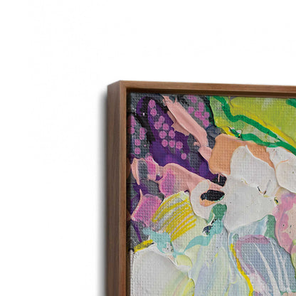 [Color:Walnut], Picture of art in a Walnut frame at an angle