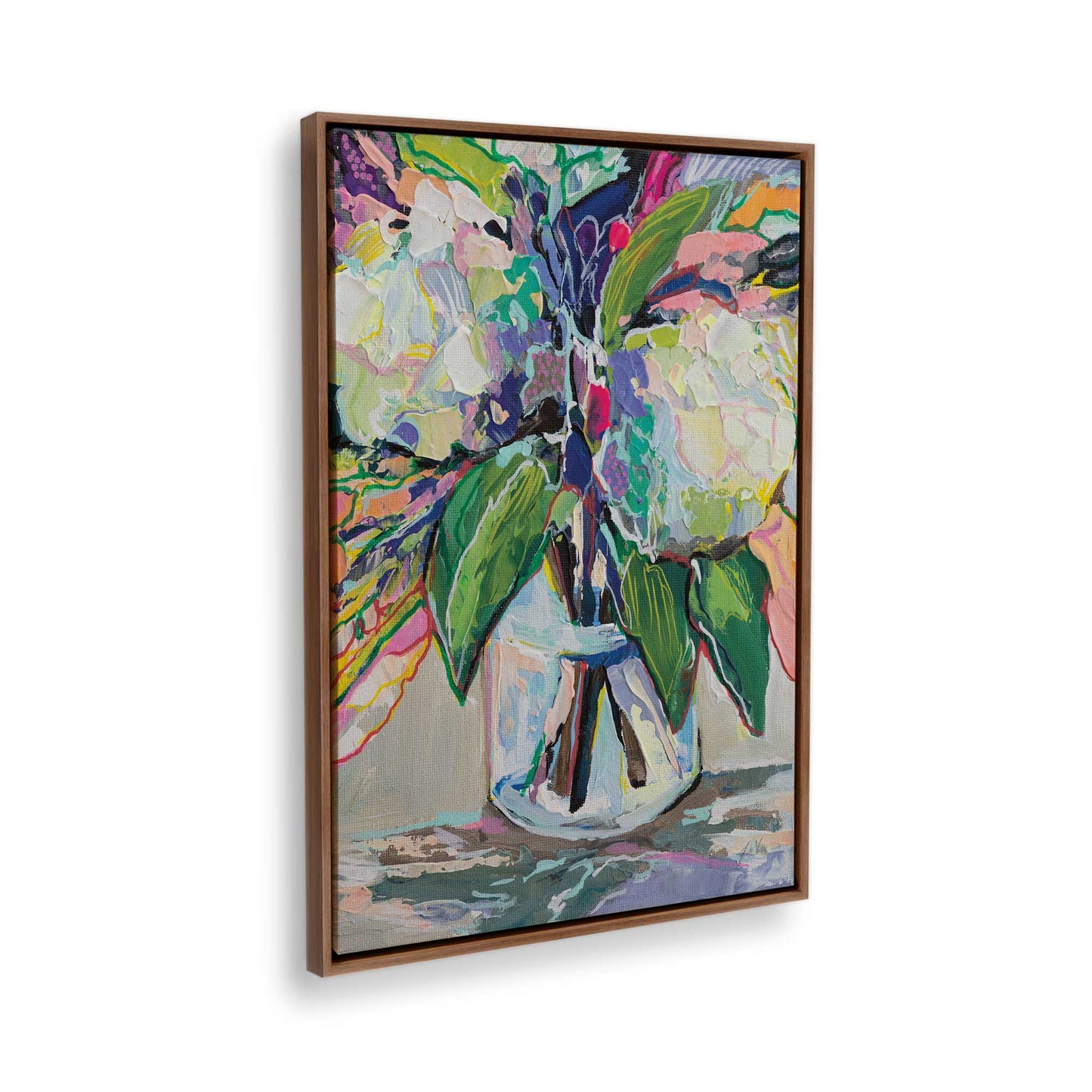 [Color:Walnut], Picture of the corner of the art