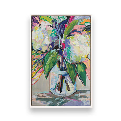 [Color:Opaque White], Picture of art in a White frame