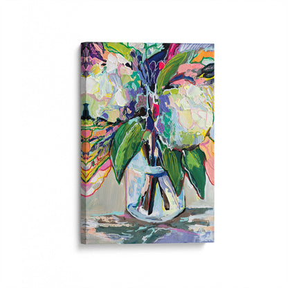 [Color:Stretched Canvas], Picture of art at an angle