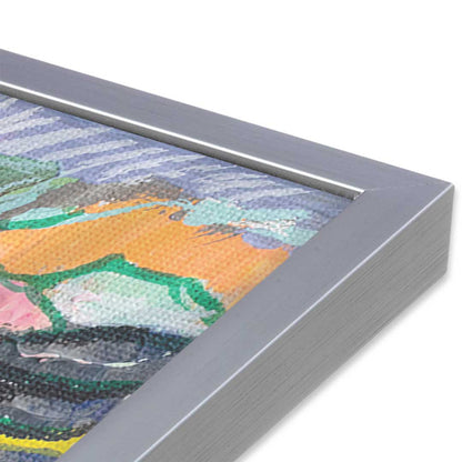 [Color:Polished Chrome], Picture of art in a Polished Chrome frame at an angle
