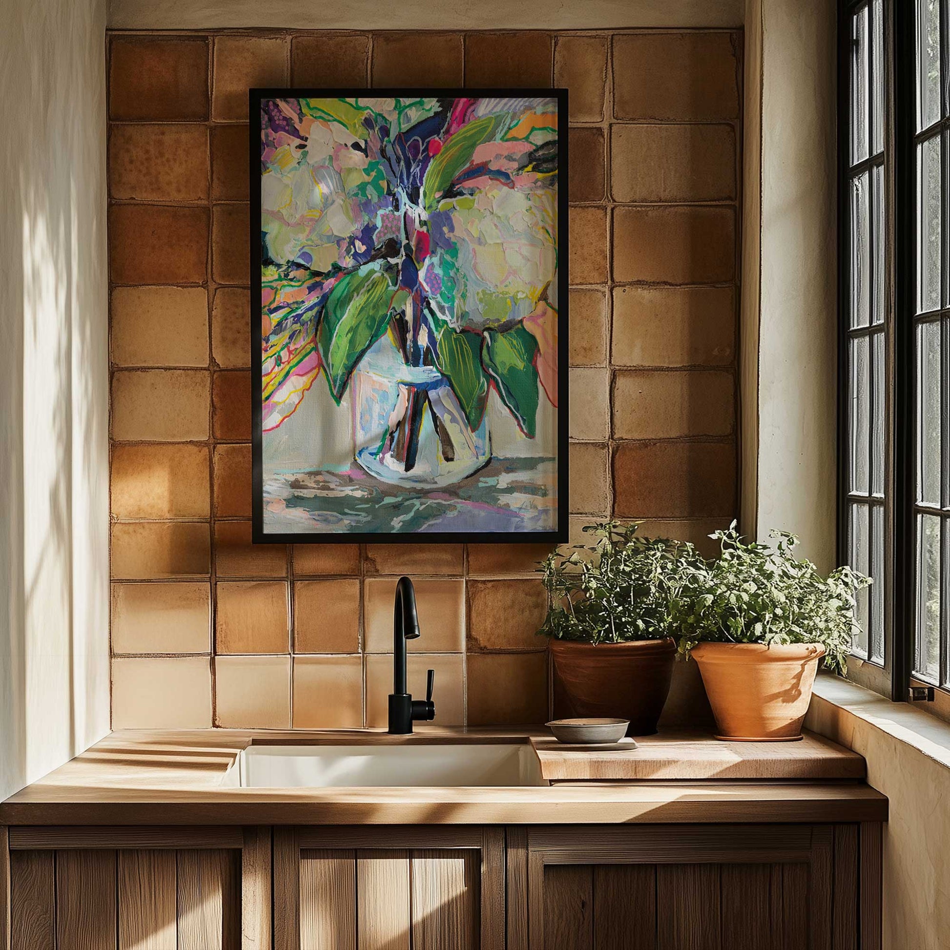 Picture of art in a room