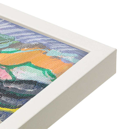 [Color:Opaque White], Picture of art in a Opaque White frame at an angle