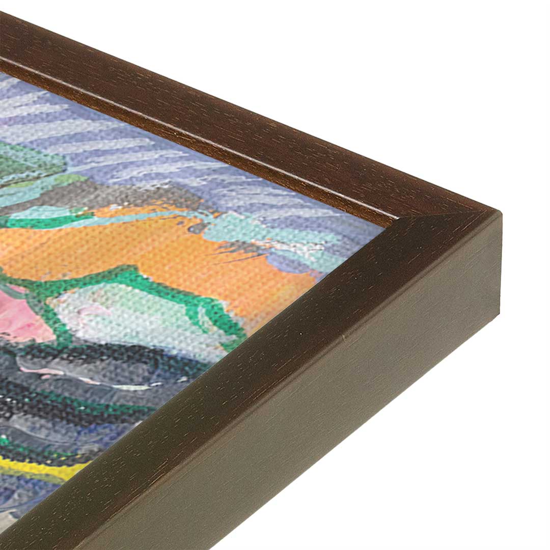[Color:Belvinder Brown], Picture of art in a Belvinder Brown frame at an angle