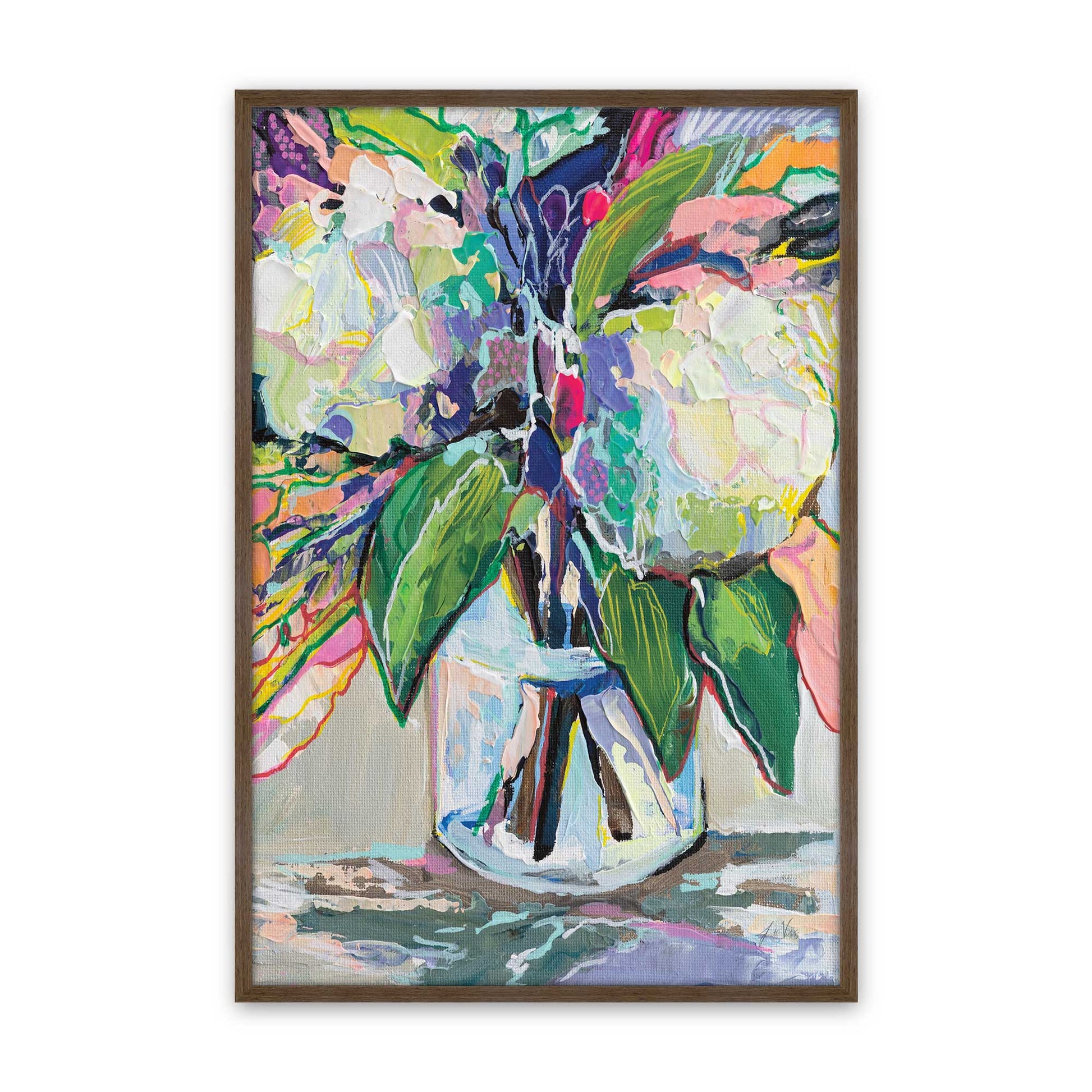 [Color:Walnut], Picture of art in a Walnut frame