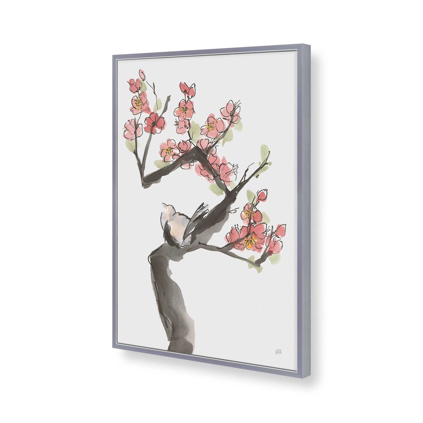 [Color:Polished Chrome], Picture of art in a Polished Chrome frame of the corner