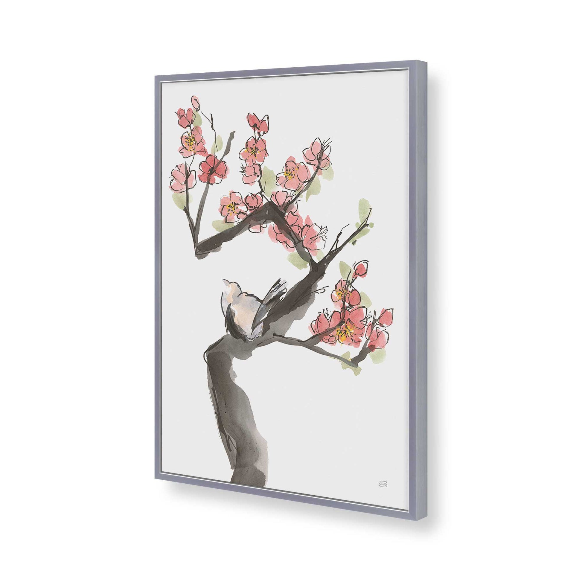 [Color:Polished Chrome], Picture of art in a Polished Chrome frame of the corner