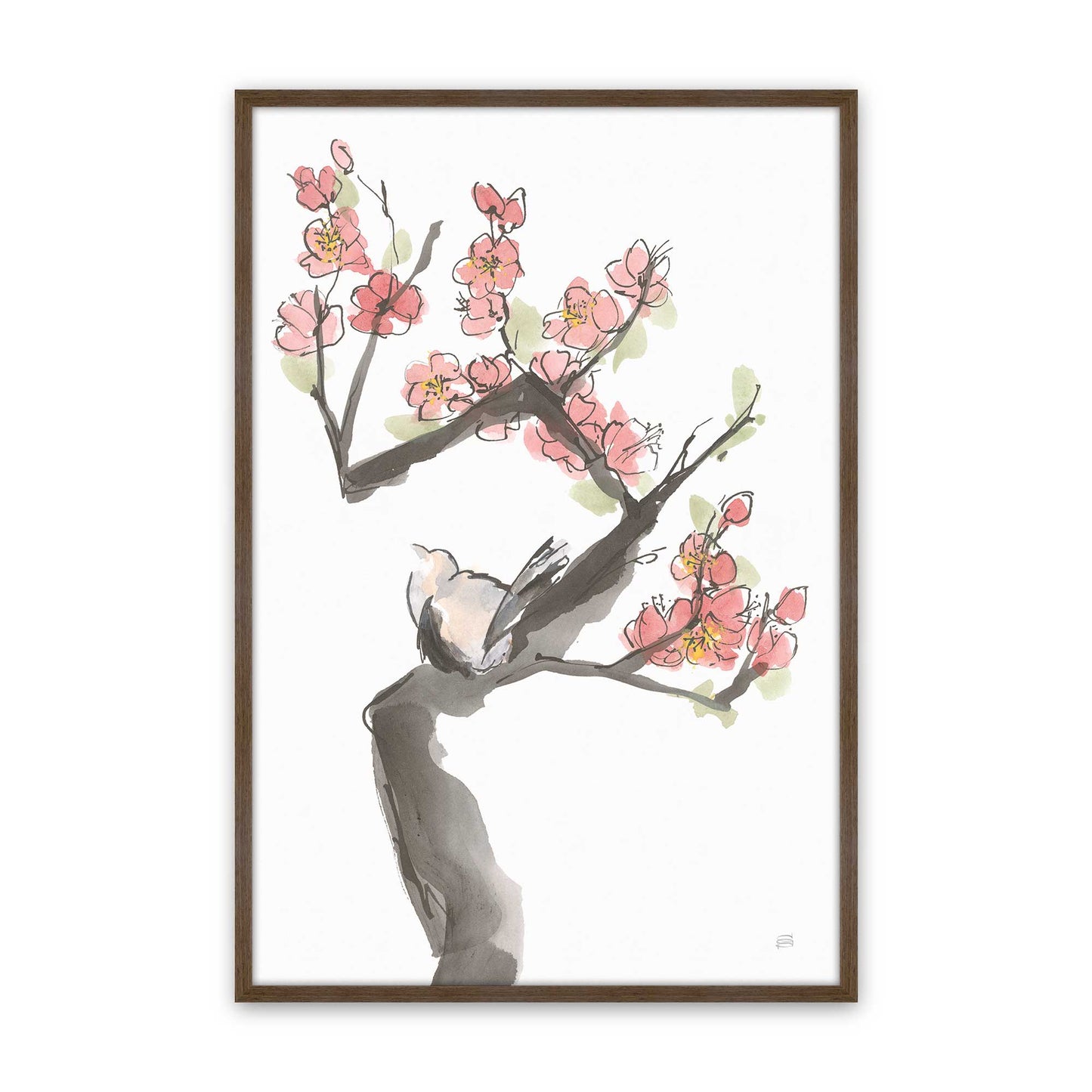 [Color:Walnut], Picture of art in a Walnut frame