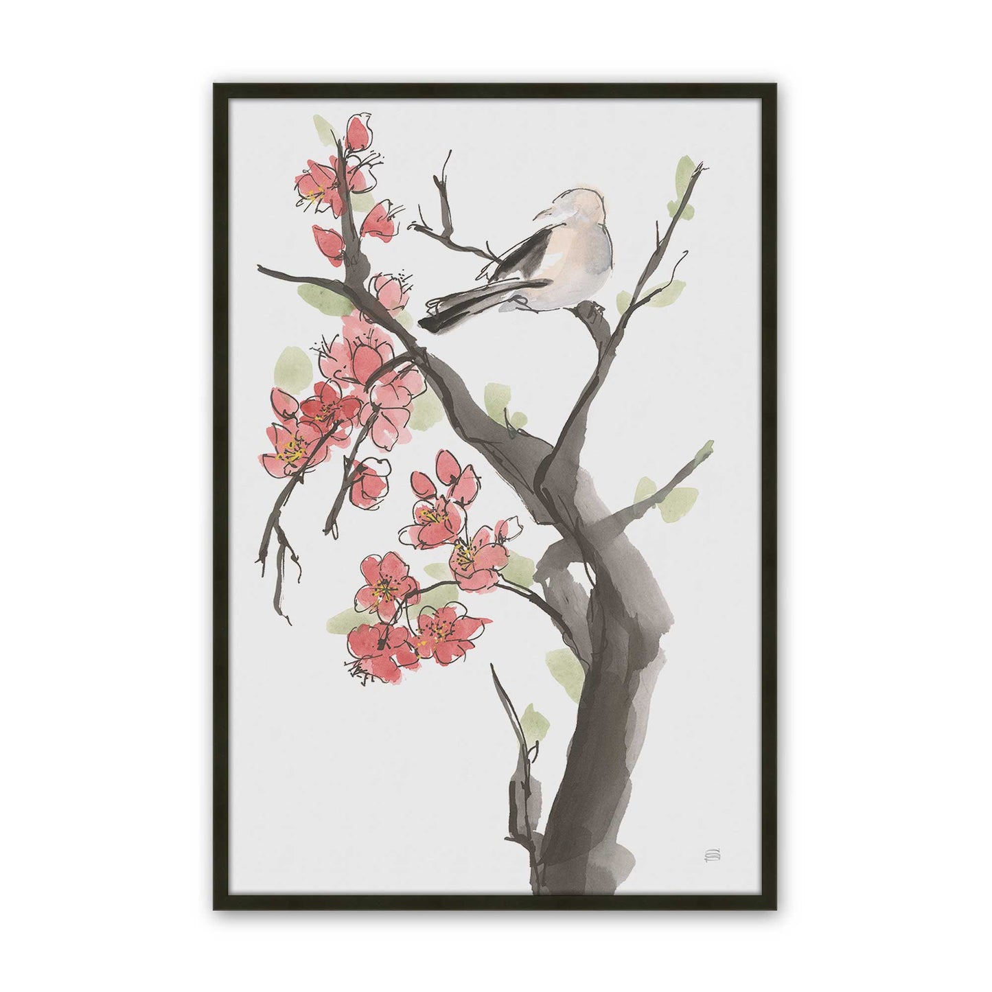 [Color:Satin Black], Picture of art in a Satin Black frame