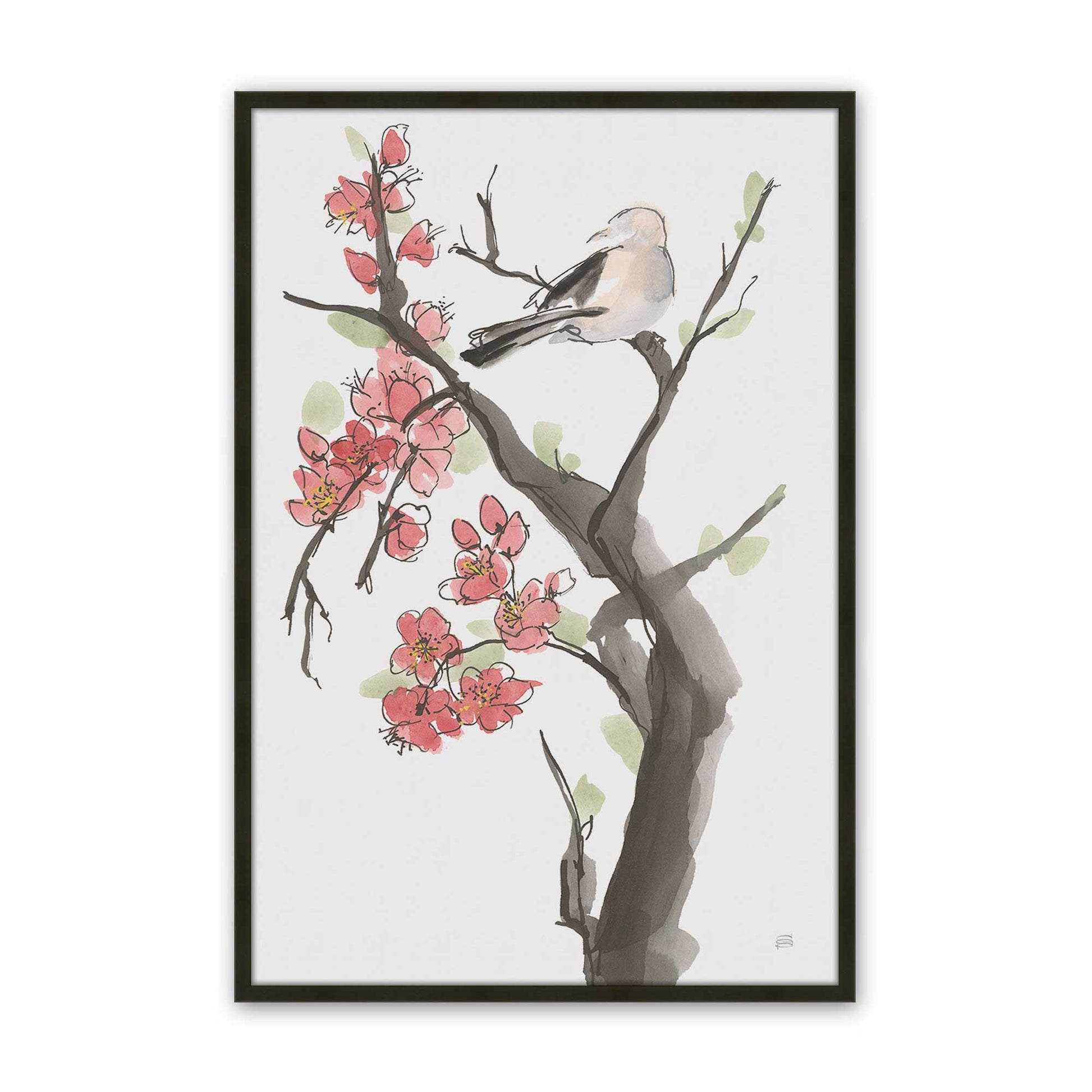 [Color:Satin Black], Picture of art in a Satin Black frame