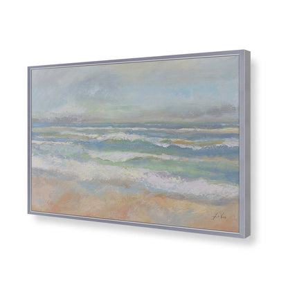 [Color:Polished Chrome], Picture of art in a Polished Chrome frame of the corner