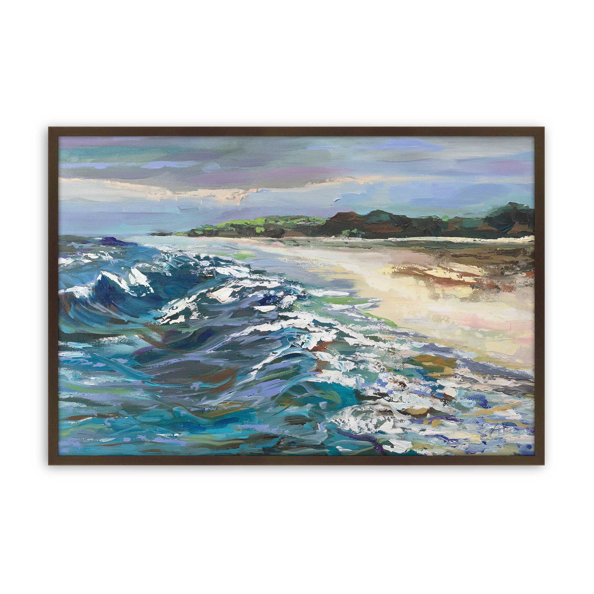 [Color:Brown], Picture of art in a Brown frame