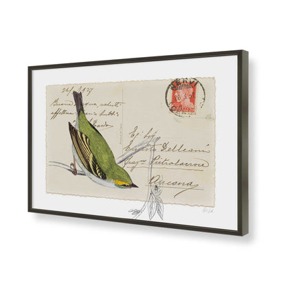 [Color:Satin Black], Picture of art in a Satin Black frame of the corner