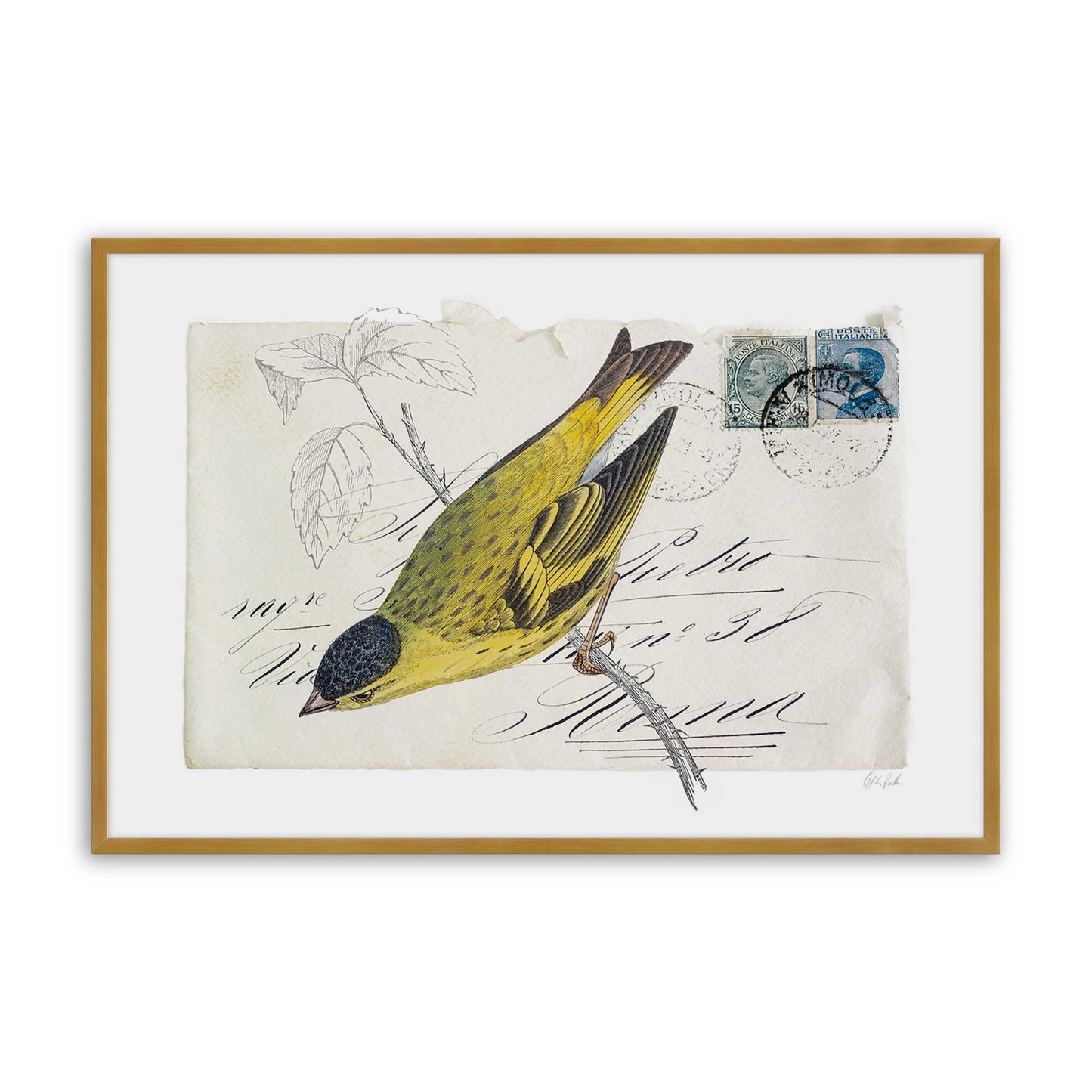 [Color:Polished Gold], Picture of art in a Polished Gold frame