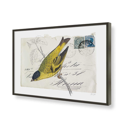 [Color:Satin Black], Picture of art in a Satin Black frame of the corner
