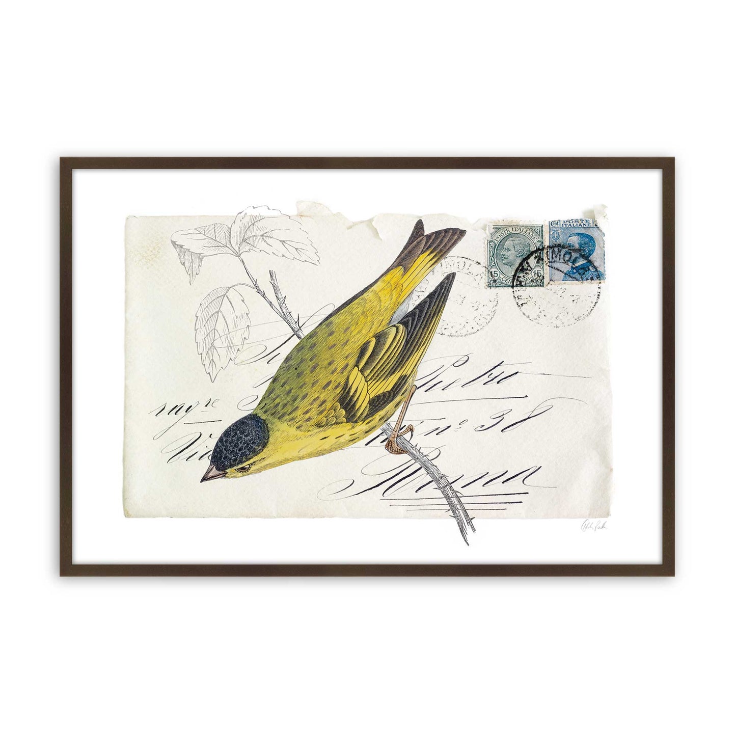 [Color:Belvinder Brown], Picture of art in a Belvinder Brown frame
