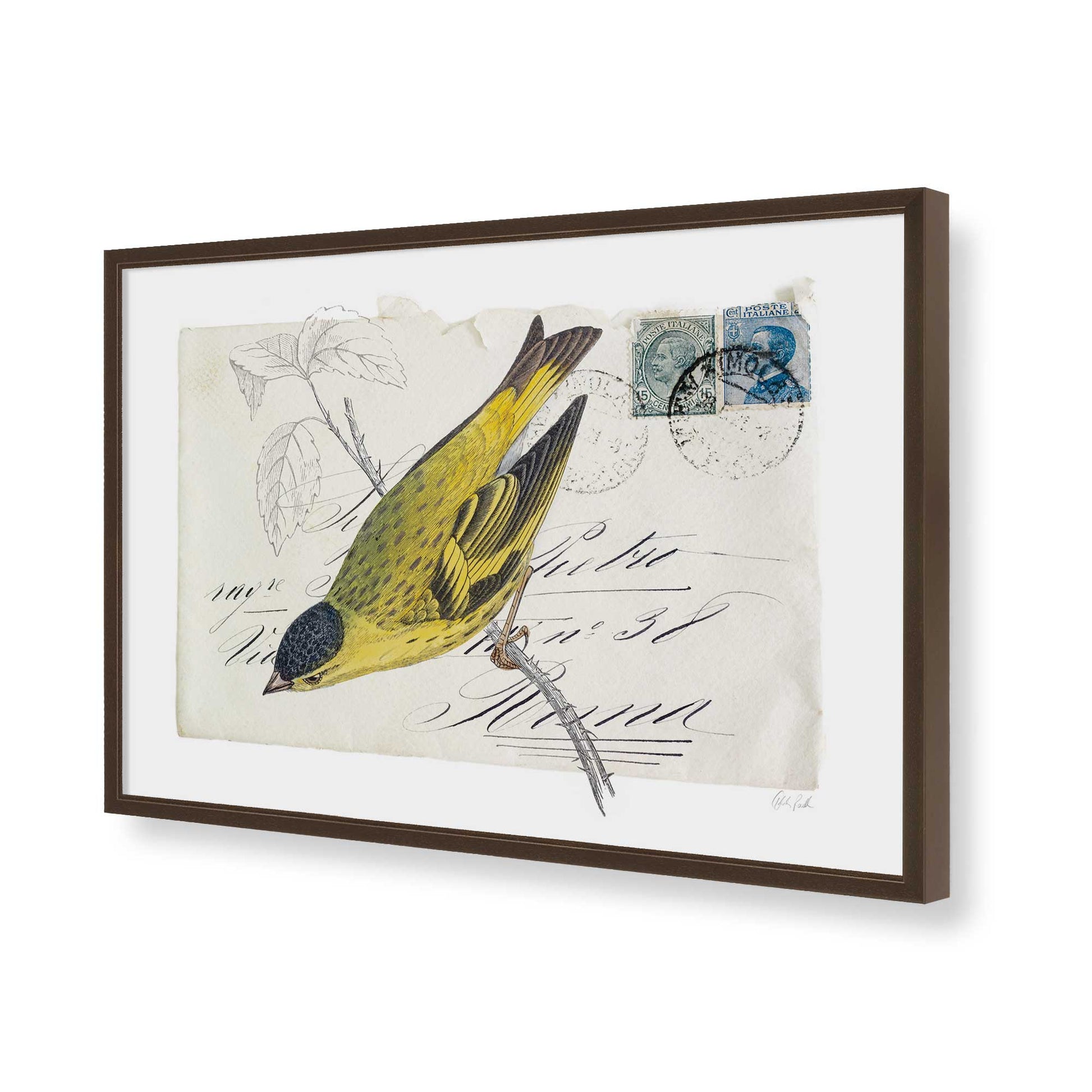 [Color:Belvinder Brown], Picture of art in a Belvinder Brown frame of the corner