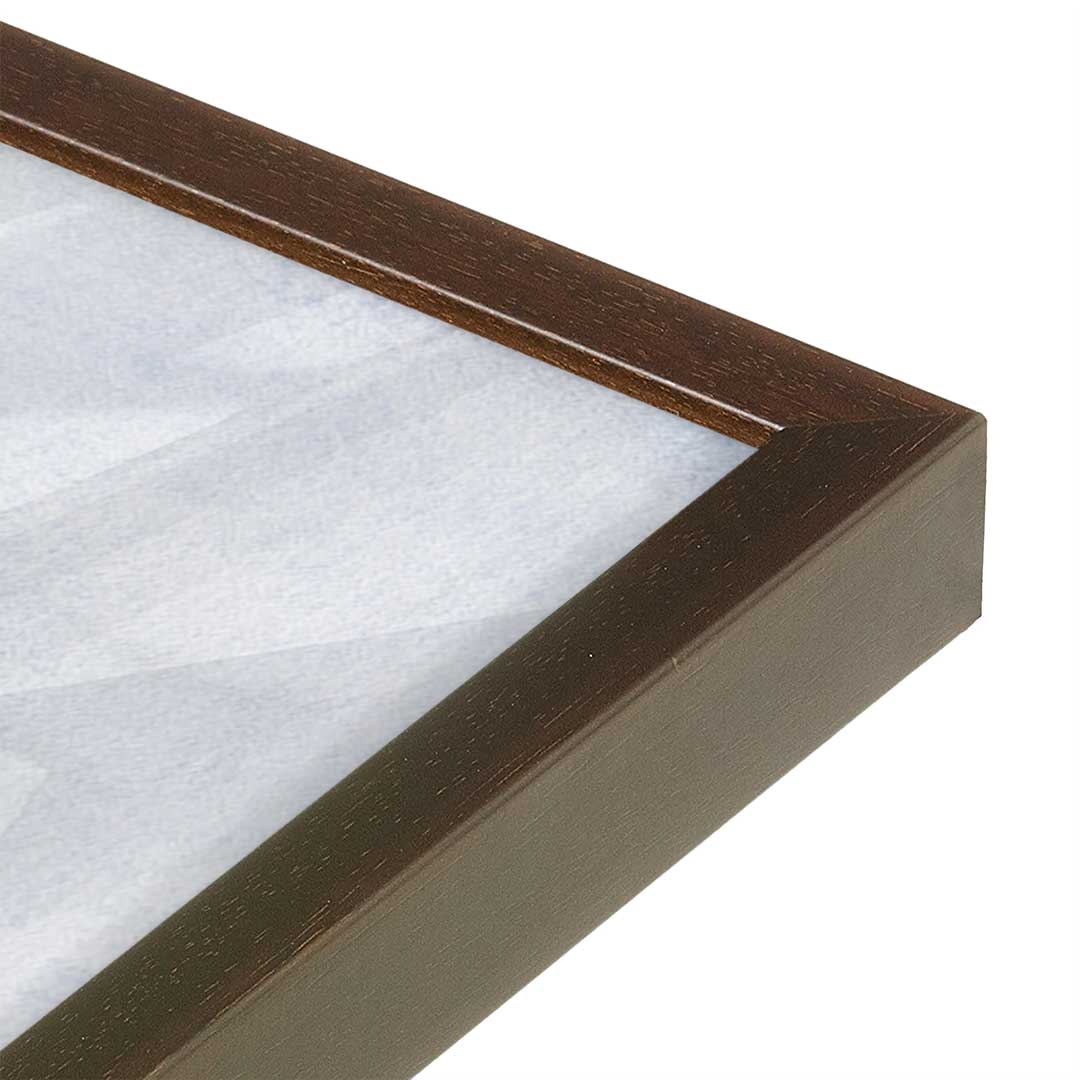 [Color:Espresso], Picture of art in a Espresso frame at an angle