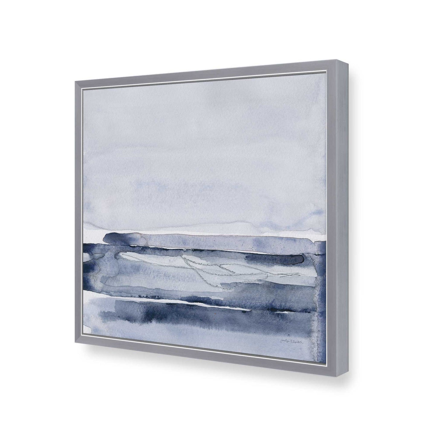 [Color:Polished Chrome], Picture of art in a Polished Chrome frame of the corner