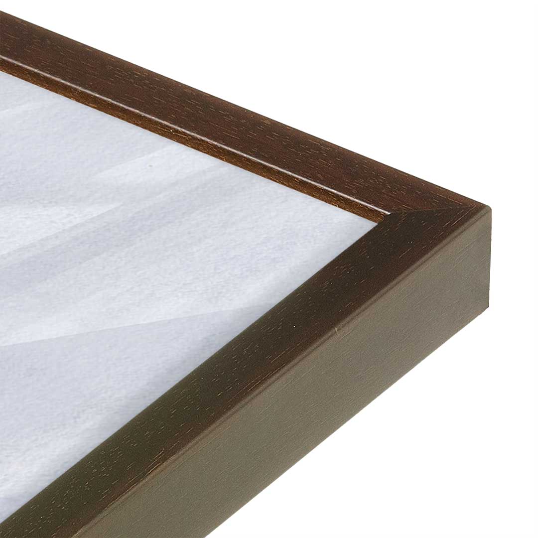 [Color:Espresso], Picture of art in a Espresso frame at an angle