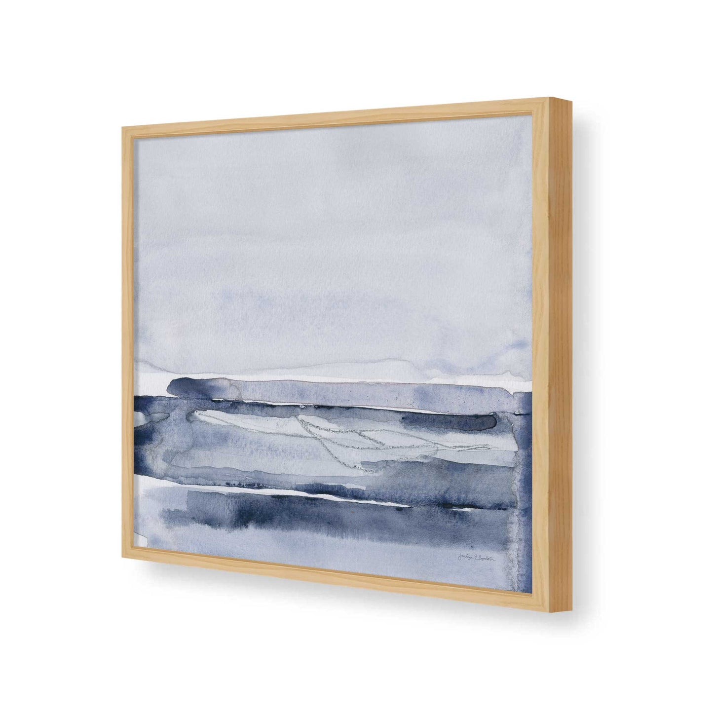 [Color:American Maple], Picture of art in a American Maple frame of the corner