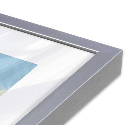 [Color:Polished Chrome], Picture of art in a Polished Chrome frame at an angle