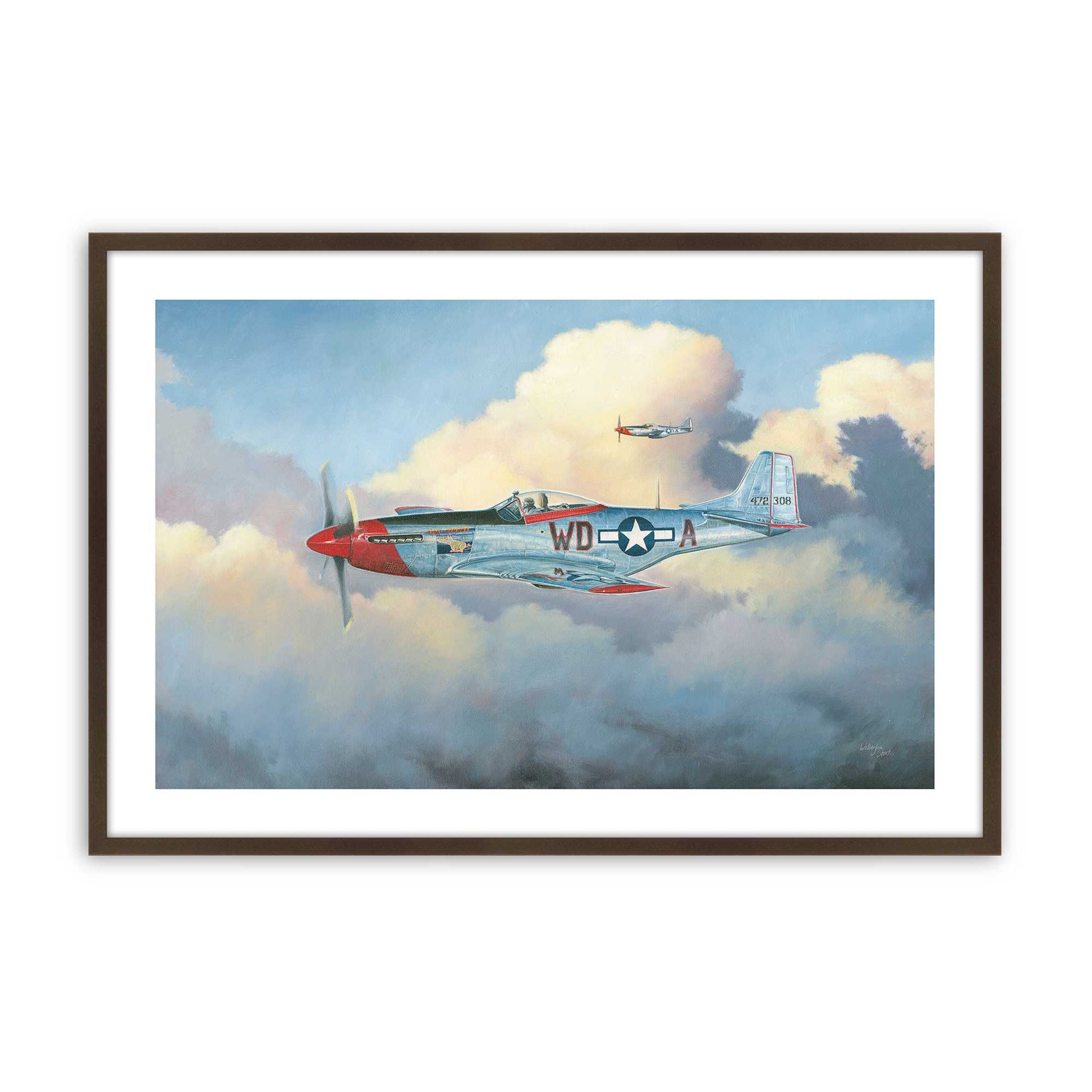 [Color:Belvinder Brown], Picture of art in a Belvinder Brown frame