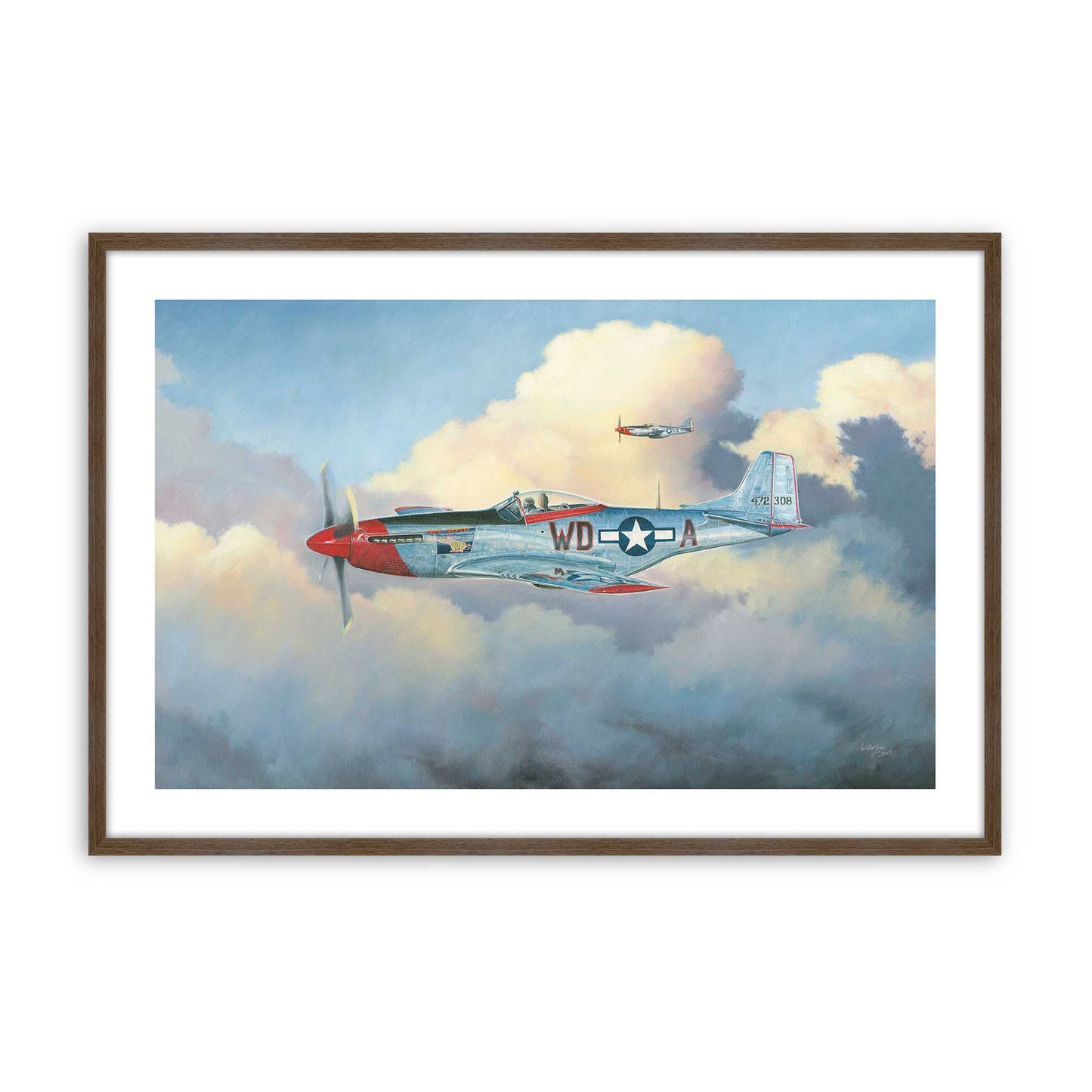 [Color:Walnut], Picture of art in a Walnut frame