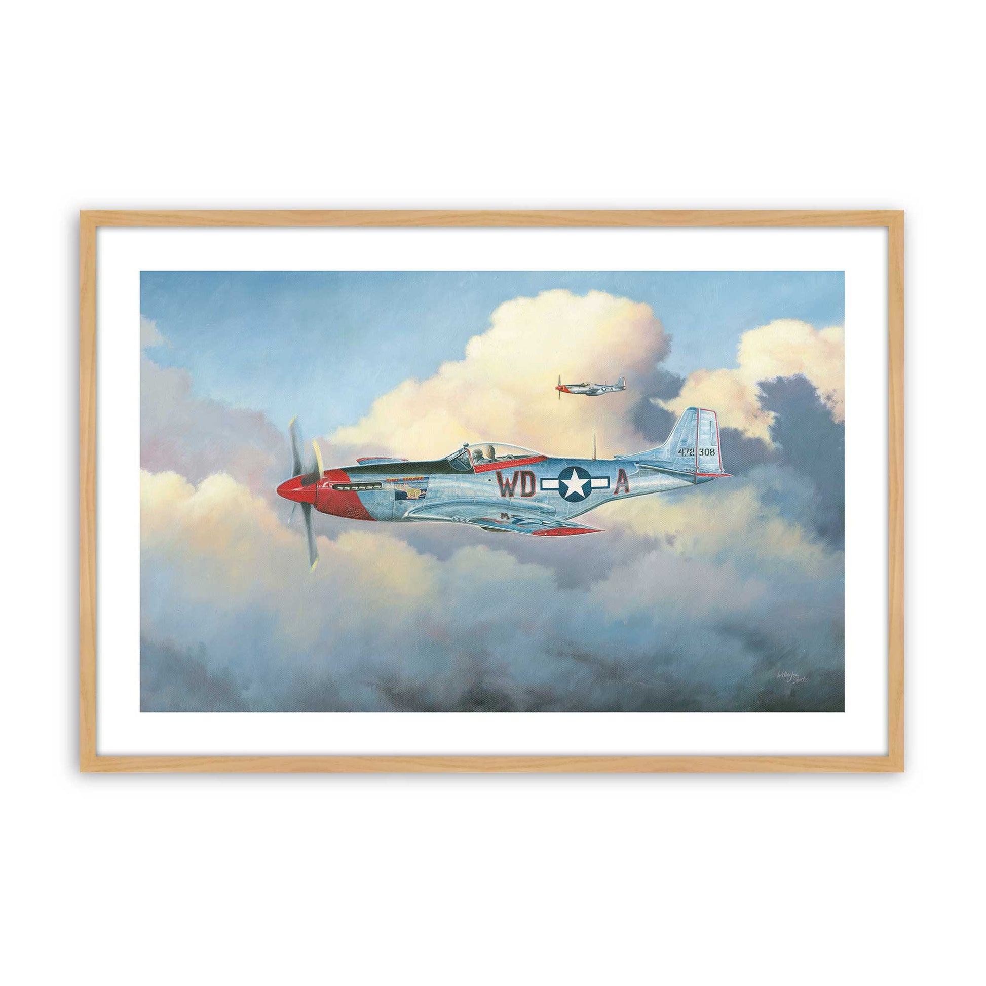 [Color:American Maple], Picture of art in a American Maple frame