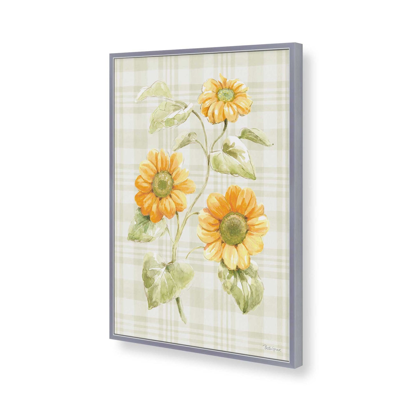 [Color:Polished Chrome], Picture of art in a Polished Chrome frame of the corner