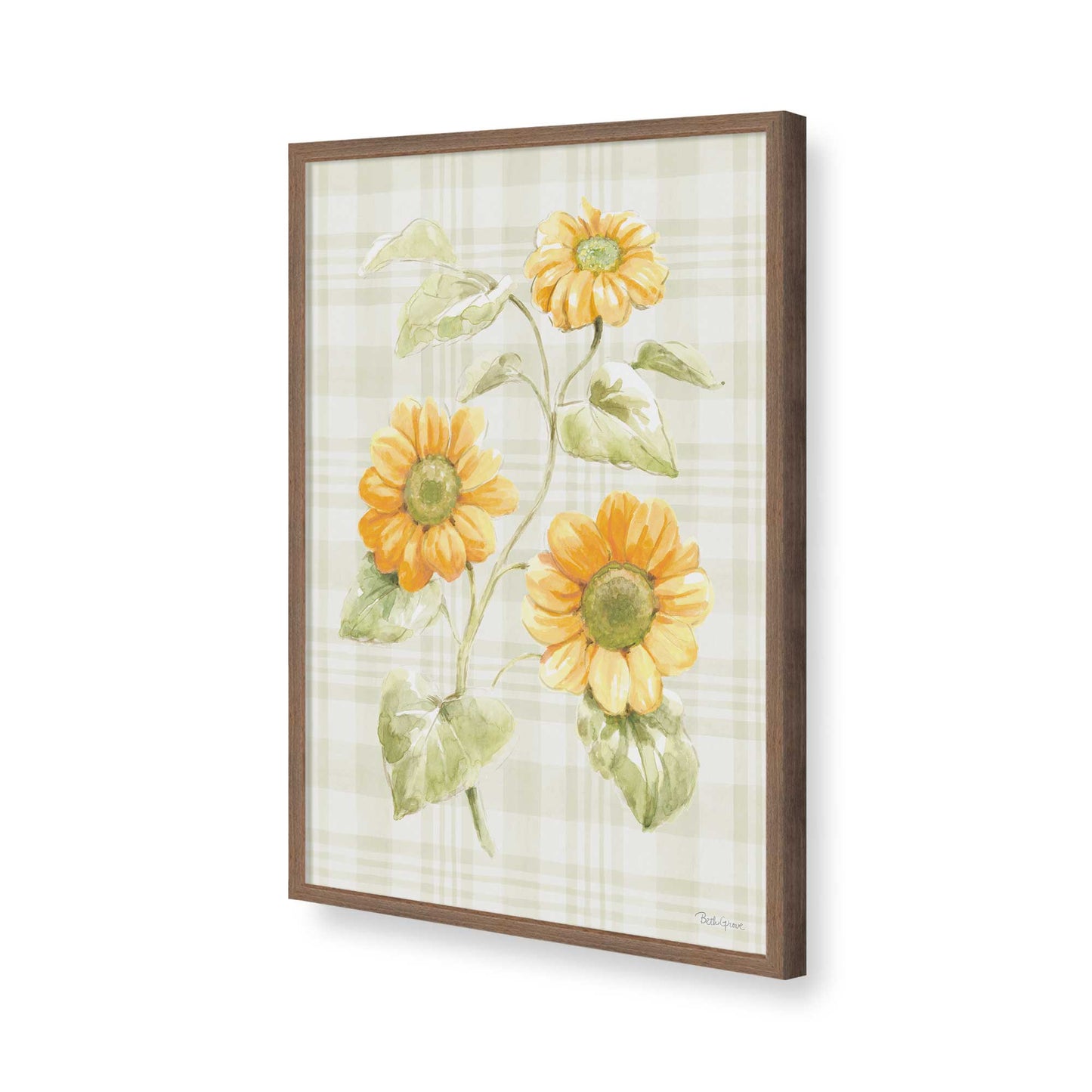 [Color:Walnut], Picture of art in a Walnut frame of the corner