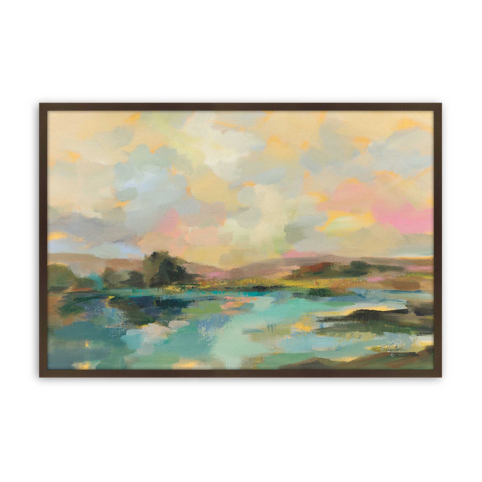 [Color:Brown], Picture of art in a Brown frame