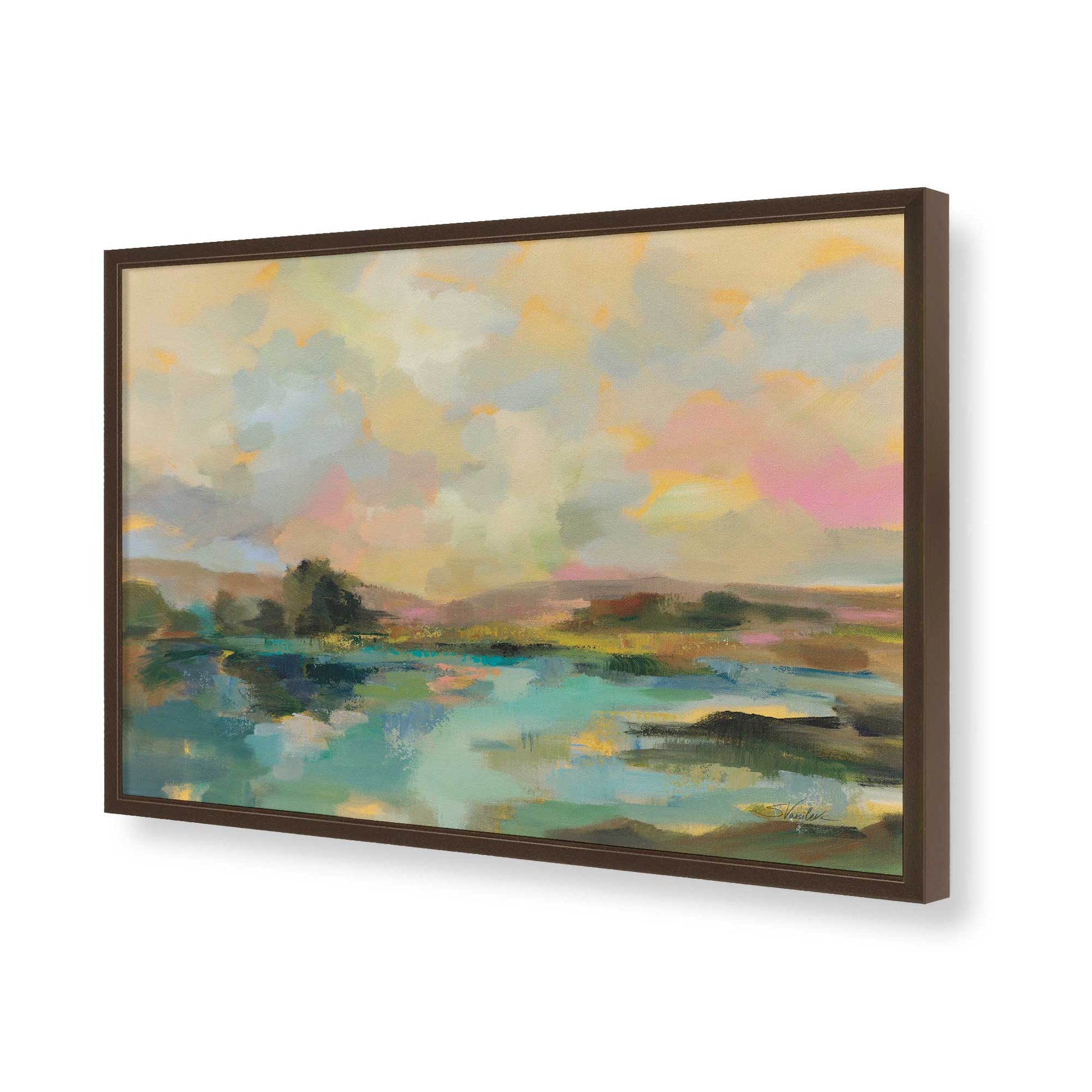 [Color:Belvinder Brown], Picture of art in a Belvinder Brown frame of the corner