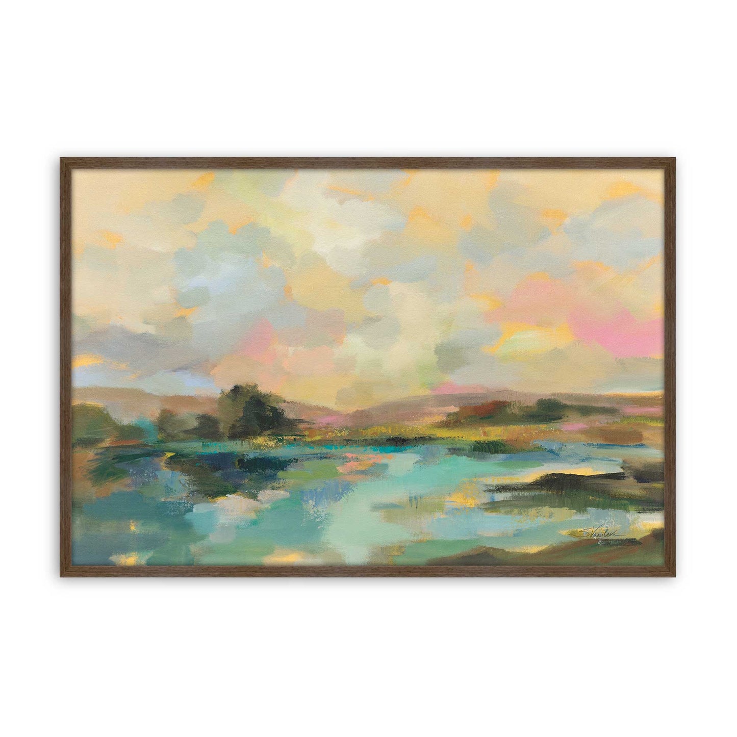 [Color:Walnut], Picture of art in a Walnut frame