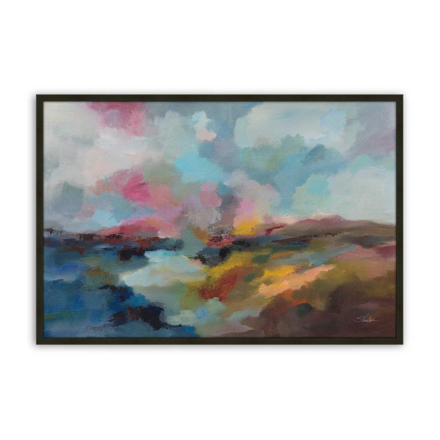 [Color:Satin Black], Picture of art in a Satin Black frame