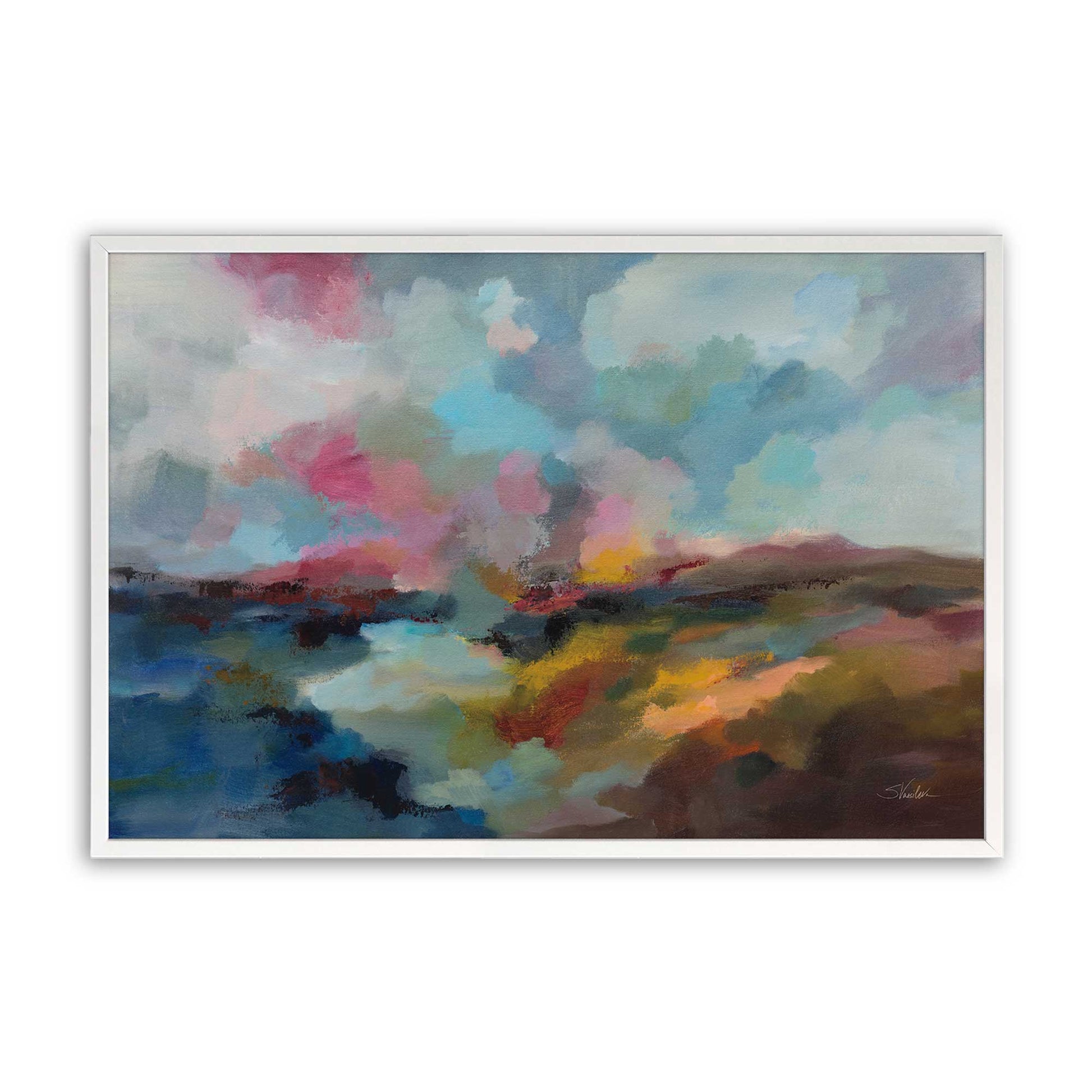 [Color:Opaque White], Picture of art in a Opaque White frame