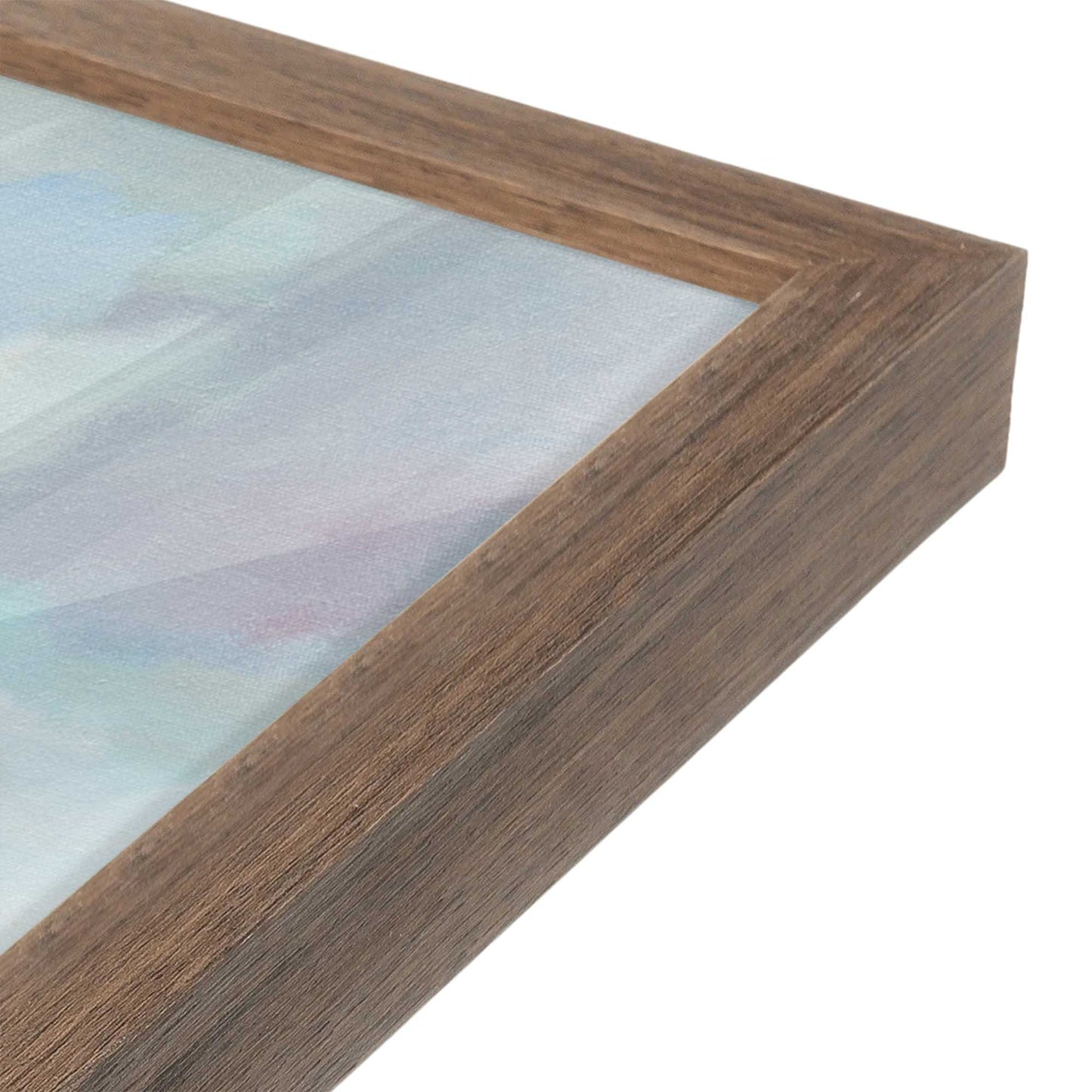 [Color:Walnut], Picture of art in a Walnut frame at an angle