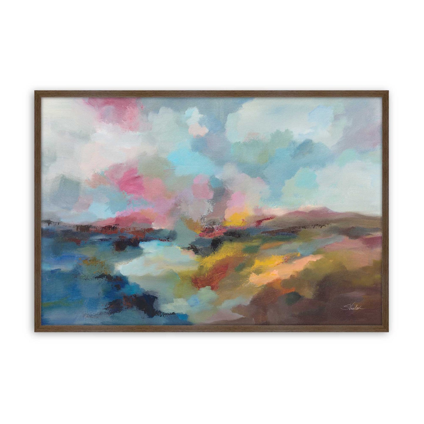 [Color:Walnut], Picture of art in a Walnut frame