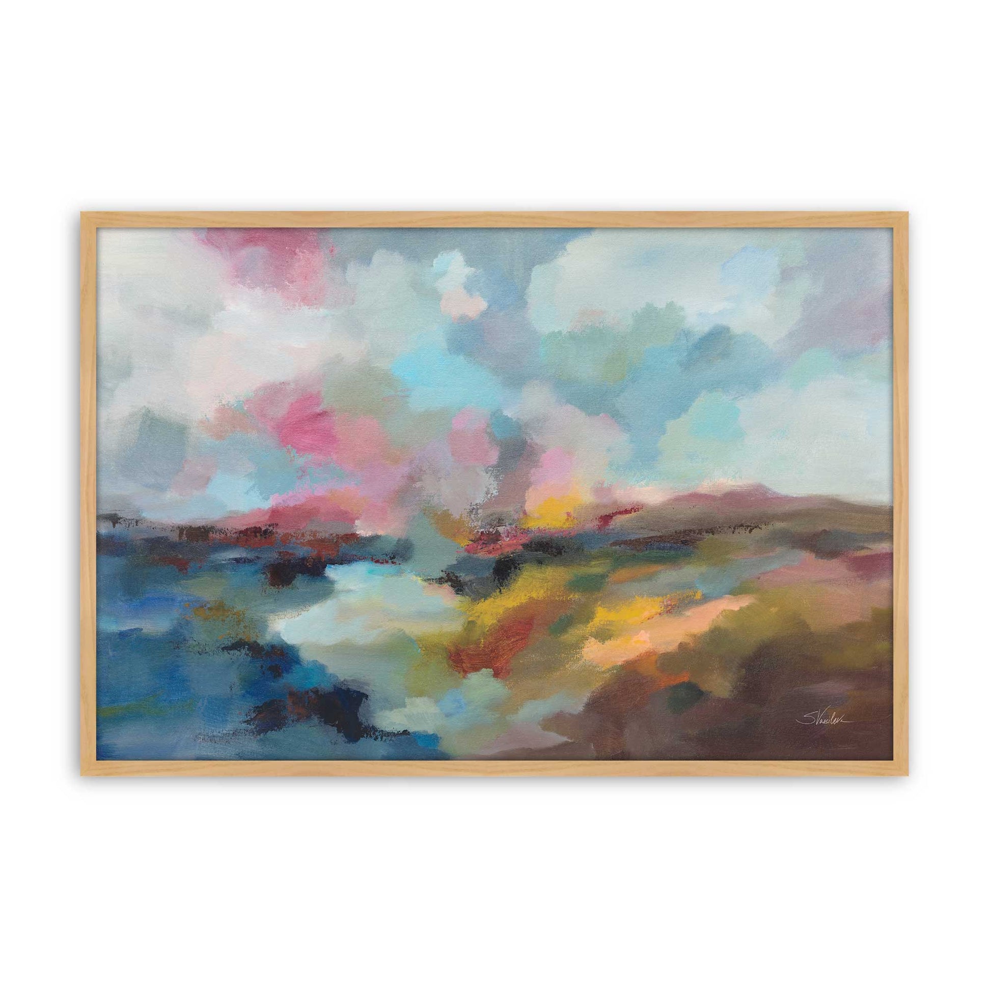[Color:American Maple], Picture of art in a American Maple frame