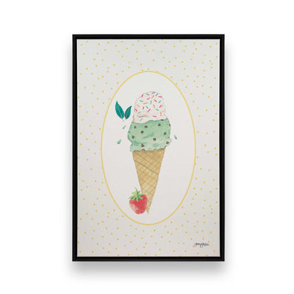 [Color:Satin Black], Picture of art in a Satin Black frame
