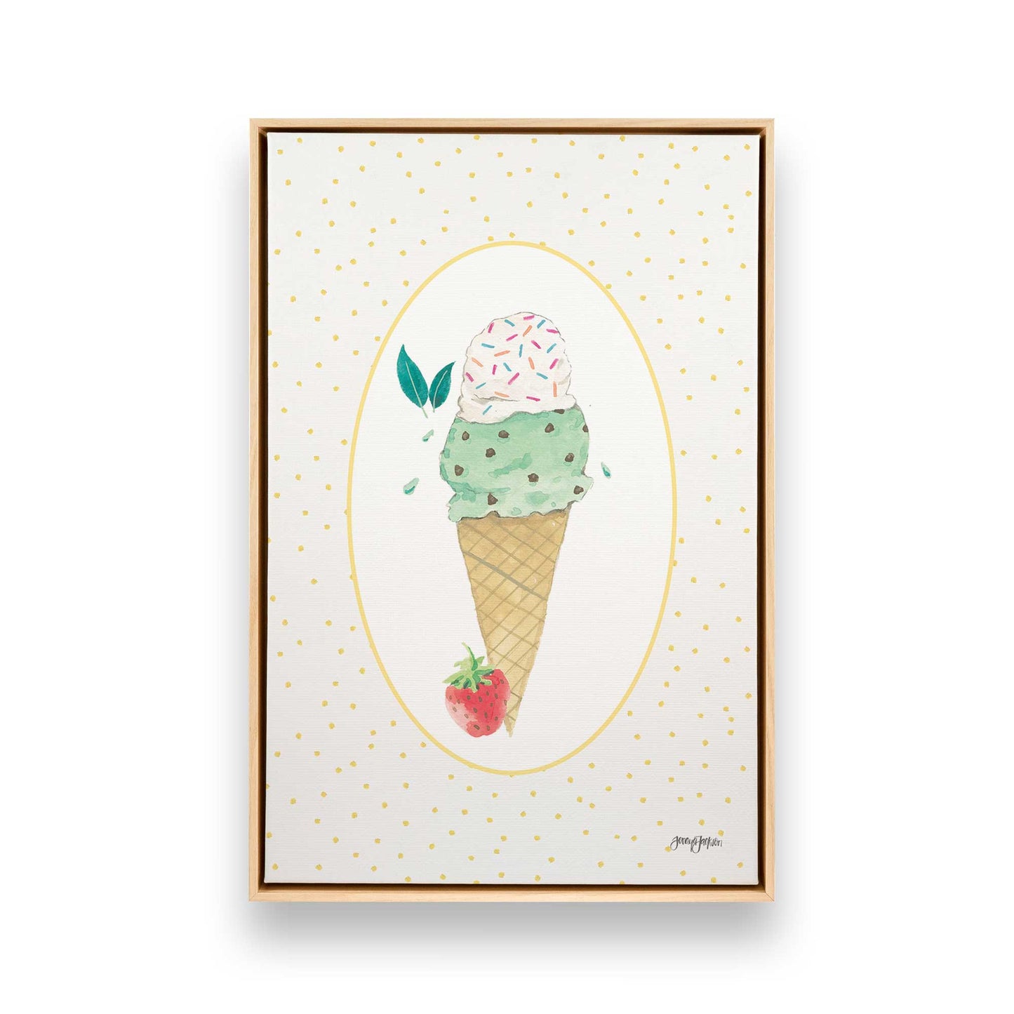 [Color:American Maple], Picture of art in a American Maple frame