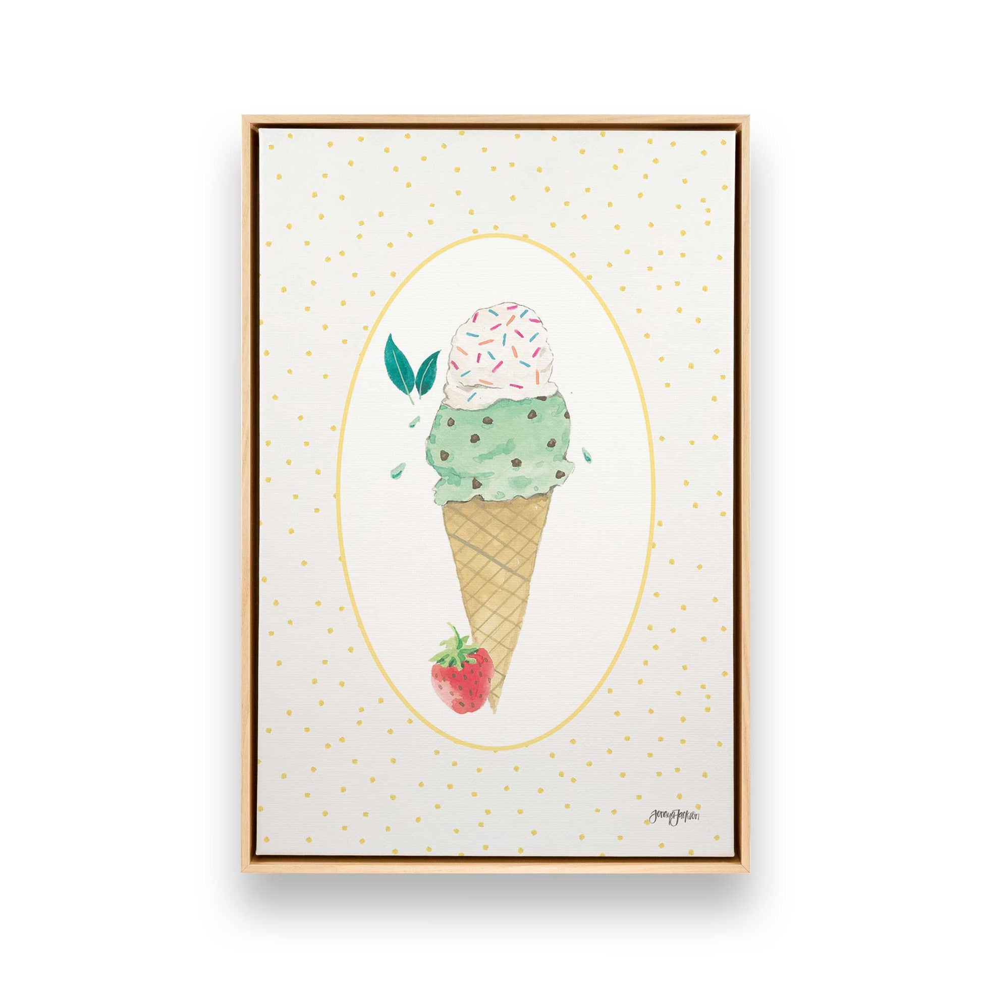 [Color:American Maple], Picture of art in a American Maple frame