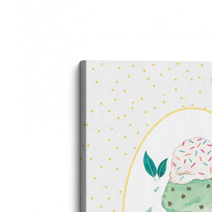 [Color:Stretched Canvas], Picture of the corner of the art
