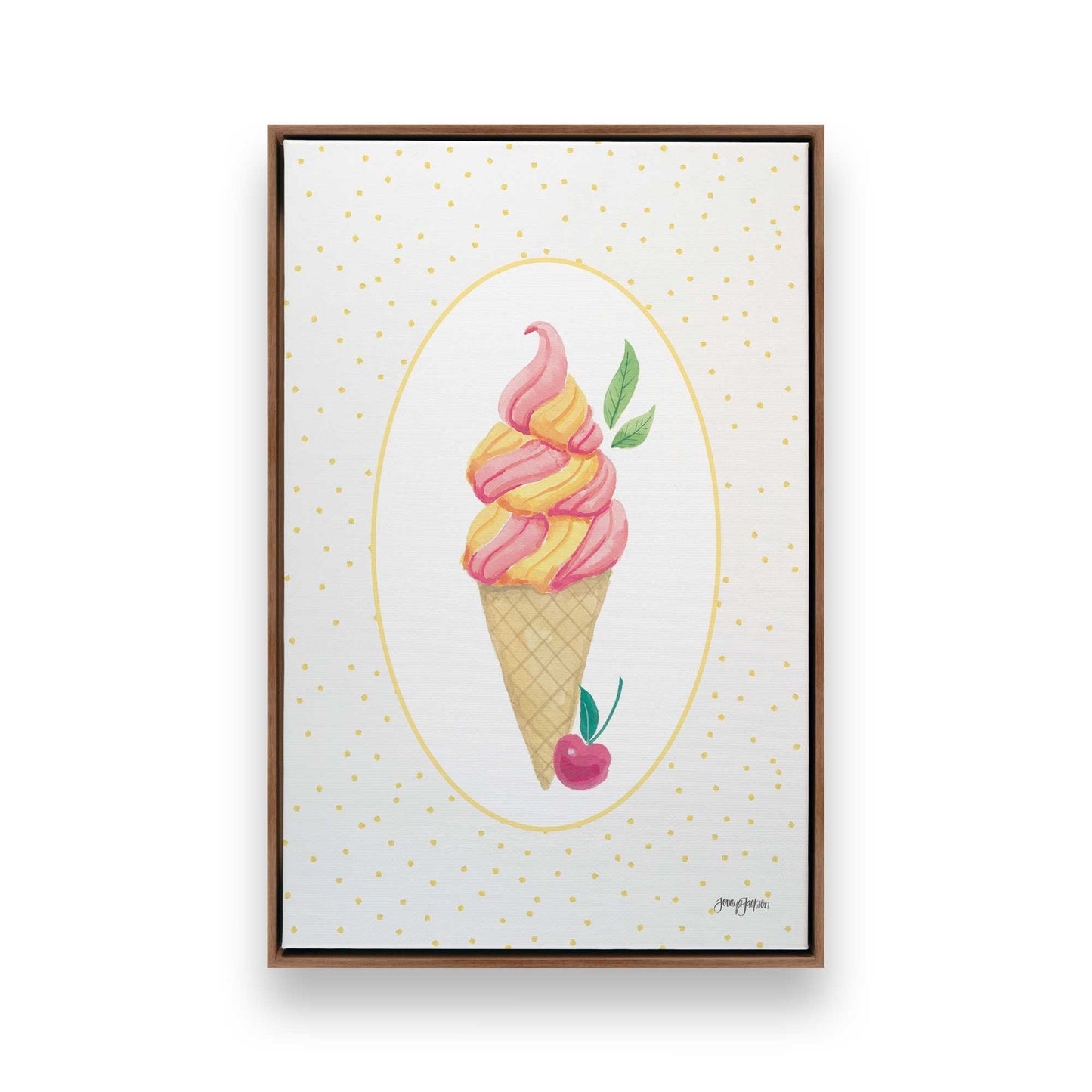 [Color:Walnut], Picture of art in a Walnut frame