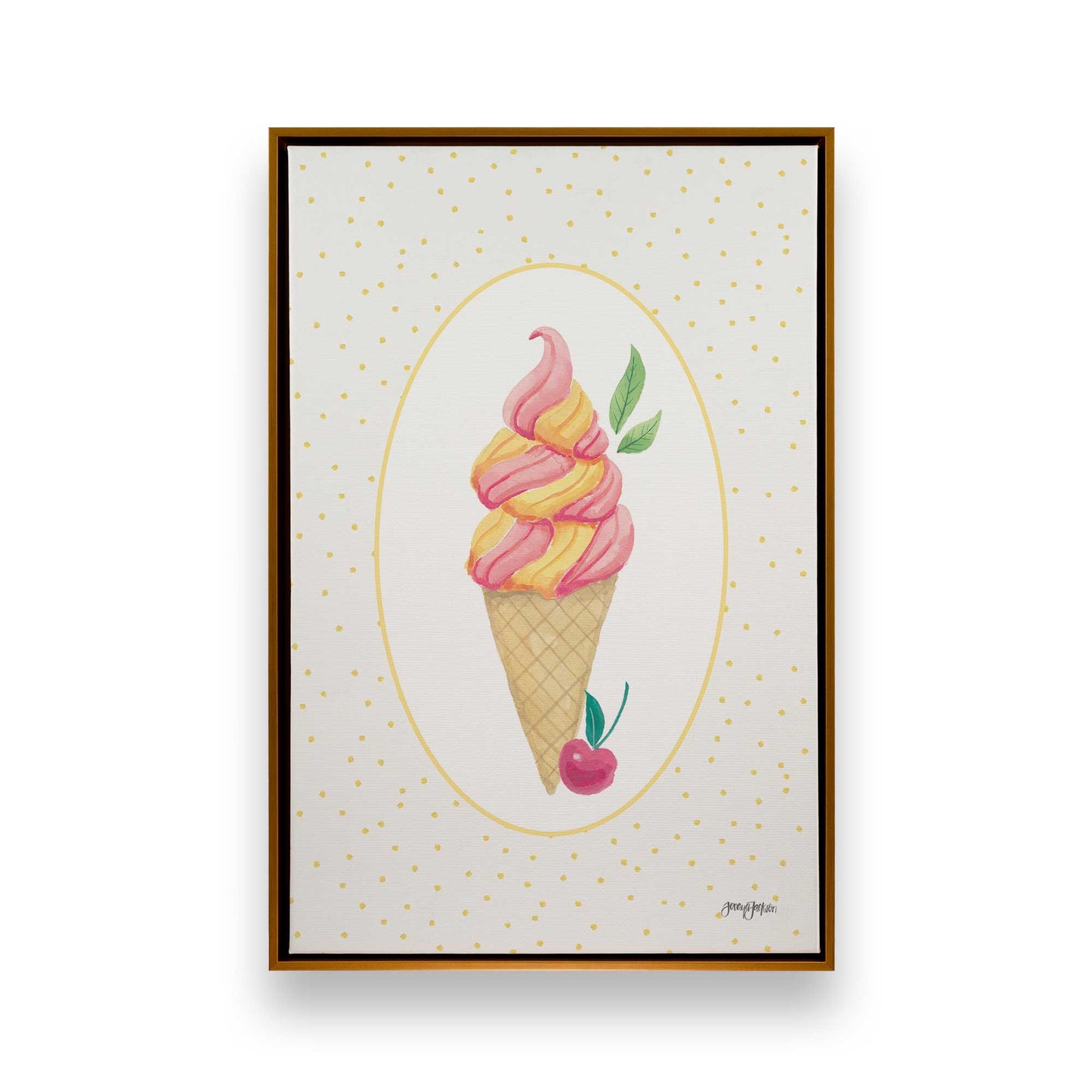 [Color:Polished Gold], Picture of art in a Polished Gold frame