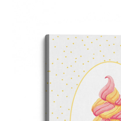 [Color:Stretched Canvas], Picture of the corner of the art